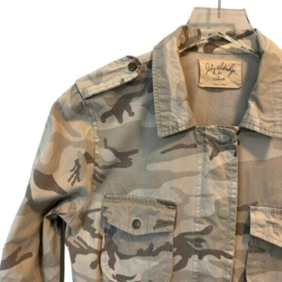 Lily Aldridge by Velvet | Women's Camouflage Full Zip Snap Jacket Size Small - Picture 4 of 12